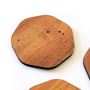 Sous-verres et sets de table en bois écologiques de haute qualité, réutilisables, pour bars, hôtels, restaurants, tables à manger, cadeaux promotionnels parfaits - Product Image 3