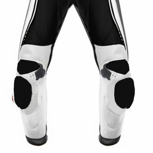 Traje de Motociclismo Personalizado de Verano, Transpirable, Unisex, de Cuero Vacuno Negro, de 2 Piezas, para Motociclistas - Product Image 4