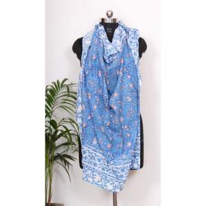 <b>Indian</b> Handmade Luxury Woman's Summer Season Beach Pareo Hand Block Printed Stylish Long Plain <b>Scarf</b>/Cover Made Pure Cotton Knit - Product Image 1