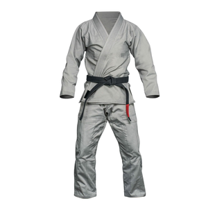 Classic Karate Uniform White Training Suit with Comfortable Fit, Strong Stitching, and Adjustable <b>Red</b> <b>Belt</b> - Product Image 1