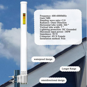 Antenne <span class=keywords><strong>MIMO</strong></span> extérieure 4x4 5G, antenne cellulaire omnidirectionnelle 4G LTE pour T-Mobile, 600-6000 MHz, pour routeur - Product Image 2