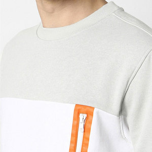 Ensemble de survêtement gris clair pour homme, coupe décontractée, col rond, en coton, avec poches latérales, idéal pour l'automne - Product Image 5