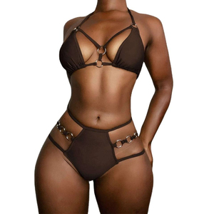 Conjunto de Bikini de Dos Piezas de Alta Calidad para Mujer, Servicio OEM, Tela Ecológica, Estampado por Sublimación, Traje de Baño Personalizado - Product Image 4