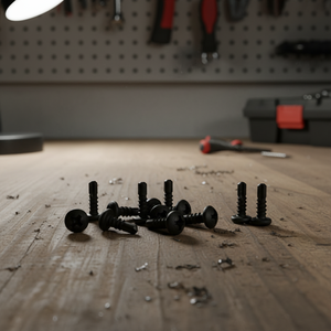 Vis à tête fraisée PDC, à embase Phillips, à pointe de perçage, en acier au carbone revêtu noir, filetage standard classe 4.8/6.8, modèle DIN/ISO en pouces - Product Image 1