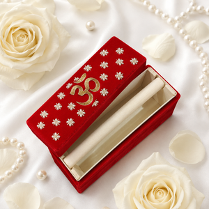 Caja de Joyería de Terciopelo Bordada a Mano para Novias, Diseño de Chooda Kaleere, Caja de Almacenamiento de Joyas, Estuche de Regalo para Bodas Indias - Product Image 2
