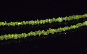 Perles brutes de diamant vert naturel de 16 pouces, pépites de diamant brut non taillées, perles lâches pour la fabrication de bijoux, vente en gros - Product Image 6