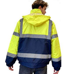 เสื้อแจ็คเก็ตนิรภัยแบบสะท้อนแสงสำหรับงานก่อสร้างและงานอื่นๆ รุ่น Hi VIS Viz ความปลอดภัยสูง - Product Image 4