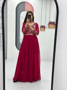 Fatema Fashion's elegante bordado impreso mujeres Salwar Kameez alta calidad boda fiesta desgaste hecho a mano precio competitivo - Product Image 3