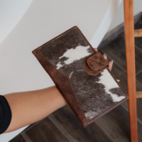 Dompet kulit sapi, dompet ukuran besar kulit sapi untuk wanita kulit asli, dompet kartu, dompet grosir pola Barat