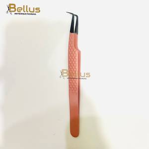 Pinzas Profesionales Japonesas de Acero Inoxidable con Punta de Fibra, Antideslizantes, con Agarre de Diamante, para Extensión de Pestañas de Volumen - Product Image 4