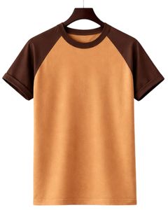 Custom Mens Raglan Jersey Short Sleeve T Shirt Cotton Polyester Crew Neck Casual Contrast Sleeve <b>Baseball</b> <b>Tee</b> OEM Apparel Supply - Product Image 1