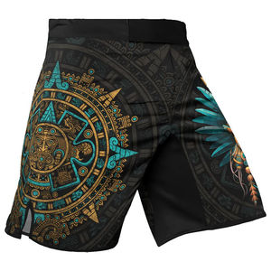 Shorts de combat MMA et de kick-boxing en polyester et élasthanne, extensibles, unis, de haute qualité, respirants, vente en gros OEM. - Product Image 1