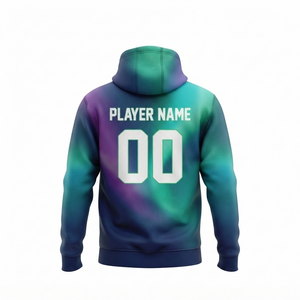 Sudadera con Capucha Personalizada por Sublimación con Diseño Personalizado en Color Degradado para Uso Unisex en Fútbol, Baloncesto y Fitness - Product Image 3