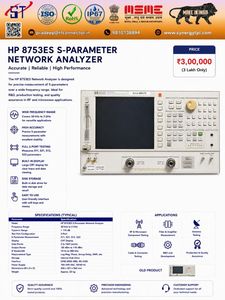 Analyseur de réseau RF à micro-ondes HP 8753ES S-Parameter, 30 kHz à 3 GHz, pour les tests de R&D - Product Image 1