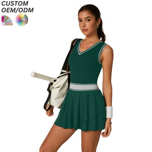 ชุดเสื้อผ้าเทนนิสแบบระบายอากาศได้ดีพร้อมกางเกงขาสั้น แห้งเร็ว รับผลิตแบบ OEM ODM สำหรับขายส่ง พร้อมโลโก้ด้านหน้า - Product Image 3