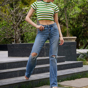 Top corto de algodón de secado rápido y transpirable para mujer, venta al por mayor, top corto para mujer más vendido - Product Image 4