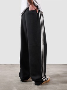 Pantalones Jogger Negros Oversize para Hombre al por Mayor, Estilo Streetwear Lavado, con Cintura Elástica y Cordón, Ajuste Holgado - Product Image 3