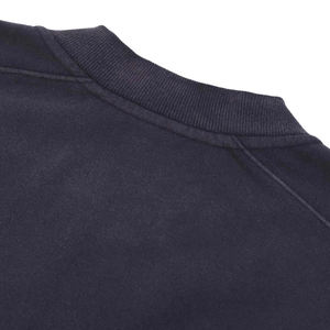 Veste vintage surdimensionnée unie noire pour homme, personnalisable, en tissu épais, effet délavé à l'acide et décoloré par le soleil - Product Image 6