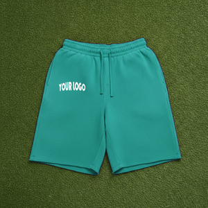 Pantalones Cortos de Algodón para Hombre de Cintura Alta con Dobladillo sin Rematar, Lavado Ácido, Efecto Desgastado por el Sol Personalizado y Pedrería - Product Image 1