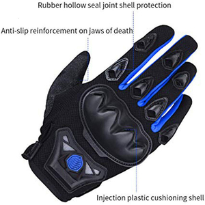 Guantes de Motociclismo, Protección Completa para los Dedos, Guantes de Carreras Transpirables Antideslizantes, Guantes Tácticos para Motocicleta y Ciclismo - Product Image 2