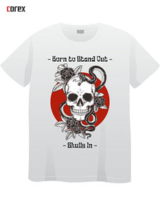 เสื้อยืดพิมพ์ลาย DTF สีดำแบบสั่งทำพิเศษ ทรงปกติ สำหรับผู้ชายและผู้หญิง ดีไซน์ใหม่ โลโก้สั่งทำด้านหน้า แห้งเร็ว - Product Image 2