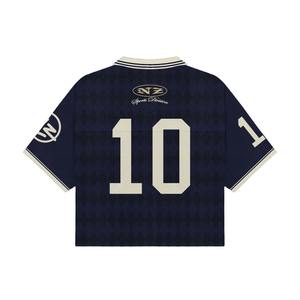 Camiseta Clásica Personalizada para Hombre, Cuello Alto, Manga Corta, Sublimación, 100% Algodón, Antiarrugas, Transpirable, Estilo Americano - Product Image 2