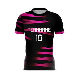 Maillot de sport pour homme en sublimation, manches courtes, respirant, imprimé, logo personnalisé, durable, matière douce, vente en gros OEM - Product Image 3