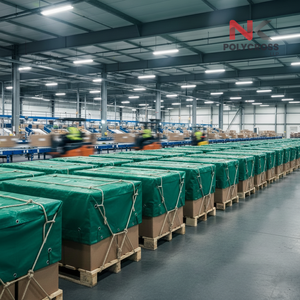 Lámina de Cubierta para Paquetes Industrial Resistente a la Nieve, Borde Reforzado, Lámina de Cubierta para Paquetes con Ojales de Aluminio para Uso en Condiciones Climáticas Extremas - Product Image 5