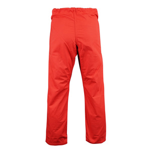 Pantalones rojos de BJJ con cintura con cordón y rodillas reforzadas para entrenamiento de artes marciales - Product Image 2