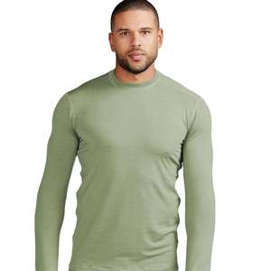 T-shirt imprimé à manches courtes en polyester et coton pour homme, coupe ajustée, respirant, pour la randonnée, le camping, les voyages, vêtements décontractés - Product Image 1