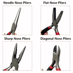 Ensemble de 8 pinces de précision en acier inoxydable avec sac de transport, compatibles avec les machines à stylos, logo personnalisé, fabrication de bijoux, outils d'artisanat DIY - Product Image 6