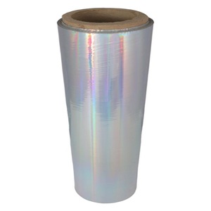 Etiqueta Adhesiva Holográfica en Rollo de PET, Plateada Arcoíris, Lisa, para Impresión por Transferencia Anti-Falsificación y Estampado en Caliente - Product Image 3