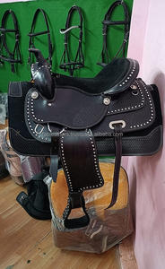 Herramientas manuales de cuero Real Western Pleasure Trail Riding Horse Saddle Antique Western Barrel Racing Saddle con personalización - Product Image 5