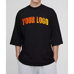 เสื้อยืดแขนสั้นผู้ชายขายส่ง สไตล์ลำลอง ขายดี ผ้าเจอร์ซีย์คอตตอน 100% ระบายอากาศได้ดี พิมพ์ลายคุณภาพสูง สีพื้น - Product Image 1