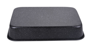 ถาดอบทรงสี่เหลี่ยมผืนผ้าทำจากเหล็กกล้าคาร์บอนคุณภาพสูง พร้อมเคลือบหินแกรนิตหลายชั้นแบบไม่ติดกระทะ ใช้กับเตาอบได้ กระจายความร้อนได้สม่ำเสมอ - Product Image 2