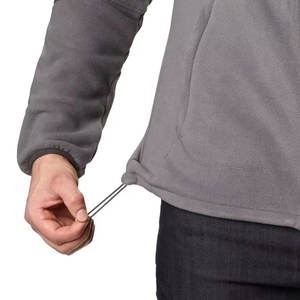 Veste polaire ample d'hiver pour homme, style streetwear, grande taille, avec fermeture éclair, imperméable, logo personnalisé sur le devant - Product Image 2