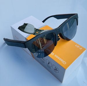 Écouteurs intra-auriculaires stéréo sans fil F01 avec indicateur LED, microphone, réduction du bruit, lunettes de soleil intelligentes <span class=keywords><strong>pour</strong></span> le cyclisme et la conduite - Product Image 5