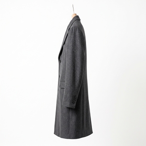 Manteau long d'hiver 100 % laine respirant pour homme, style classique décontracté, fabrication OEM ODM, vente en gros, marque privée, faible MOQ 220g - Product Image 2