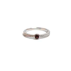 Genuine <b>Garnet</b> 925 Sterling <b>Silver</b> Luxury Bezel Set Certified <b>Ring</b> for Women Elegant January Birthstone - Product Image 4