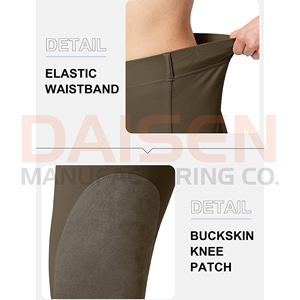 Women Horse Riding Pants Silicone Grip Leggings High Rise Stretch Fabric Comfortable Training Wear - Product Image 6