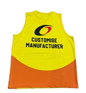 Maillot de basket-ball en polyester personnalisé pour adultes, prix de gros bon marché, taille pour jeunes et adultes, maillot de basket-ball sans manches - Product Image 2