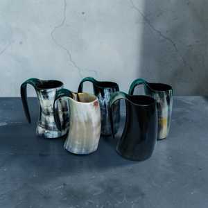 Mug à boisson en corne de bœuf artisanal de qualité supérieure, luxueux, pour collectionneurs et décoration, à bas prix - Product Image 5