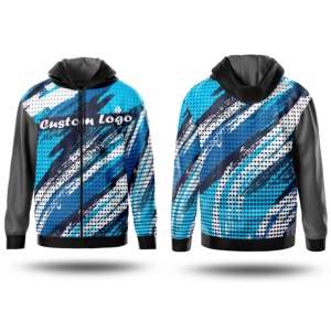 Sweat-shirts d'hiver brodés en polaire par sublimation, respirants, écologiques, séchage rapide, anti-plis, 100 % coton, zippés, personnalisables - Product Image 5