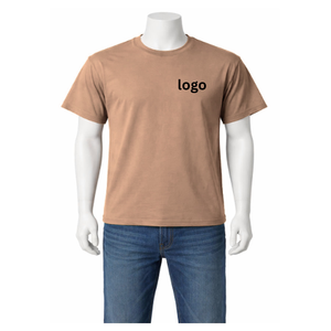 Men's Solid Eco-Friendly Knitted Polyester O-Neck Regular Fit T-Shirt Lightweight Breathable Quick Dry Anti-Wrinkle Embroidered - Product Image 3