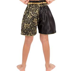 Pantalones Cortos de Muay Thai para Hombre, Estampado Satinado, Cintura Elástica, para Entrenamiento, Gimnasio, Kickboxing, Ligeros - Product Image 4