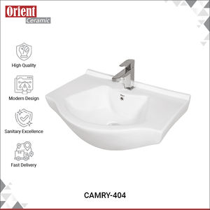 Oferta Increíble en Artículos Sanitarios de Cerámica de Diseño Moderno para el Hogar y Restaurantes, Lavabo Blanco de Pared en Venta - Product Image 2