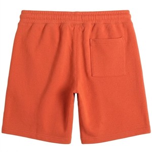 Unisex Vibrant <b>Orange</b> <b>Terry</b> Shorts Adjustable Drawstring Waist Soft Touch Lounge And Training Bottoms Everyday Comfort Fit - Product Image 2