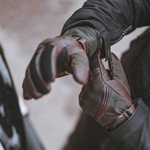 Gants de moto en cuir pour sports de plein air, coupe-vent, à manches longues, compatibles écran tactile, pour homme et femme - Product Image 6