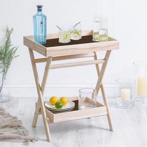 Wooden Handmade Portable Coffee <b>Table</b> Tea <b>Table</b> for Home, <b>Nesting</b> <b>Table</b>, Garden and Living Room Coffee <b>Table</b> (Natural Wood) - Product Image 1