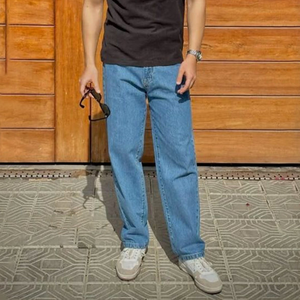 Jeans de Hombre con Logotipo Personalizado, Marca Privada, Estilo Urbano, Transpirables, de Mezclilla, Alta Calidad - Product Image 4